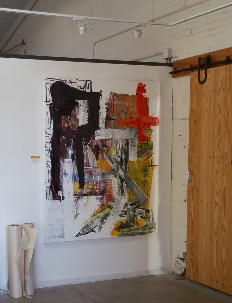 Original Abstract Expressionism Abstract Painting by Seb Sweatman