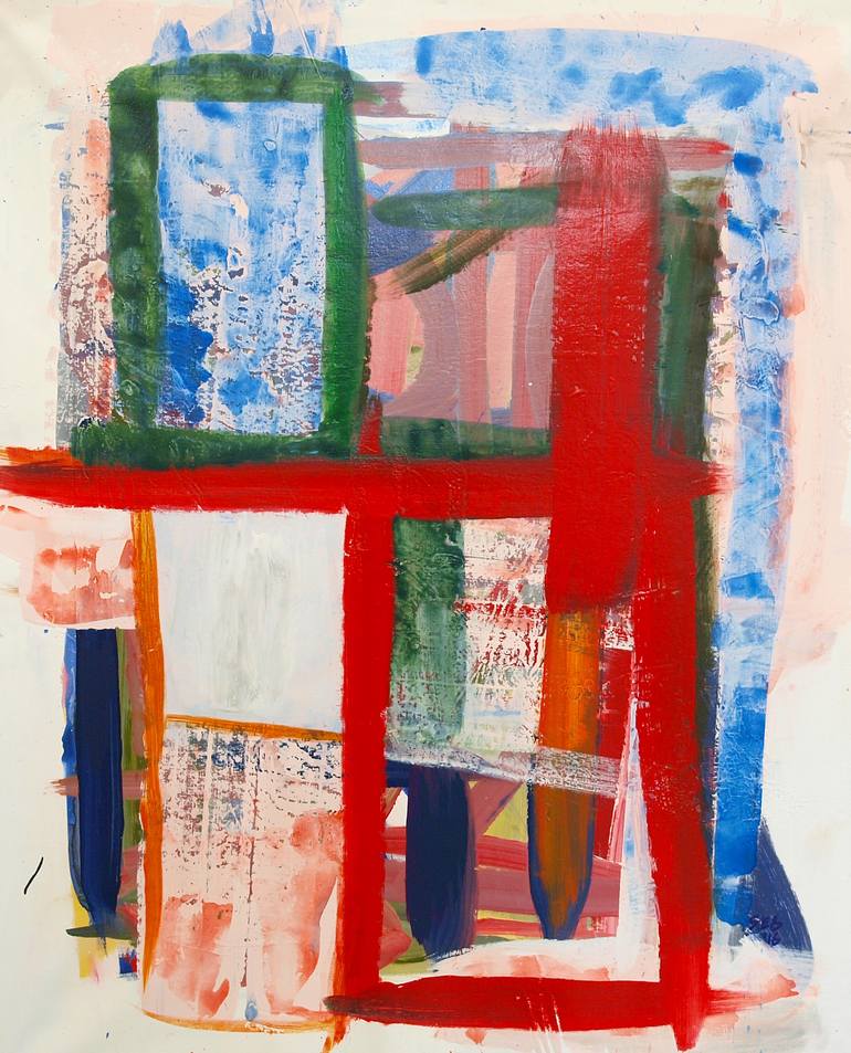 Red Frame 44 Studio 8 Painting by Seb Sweatman | Saatchi Art