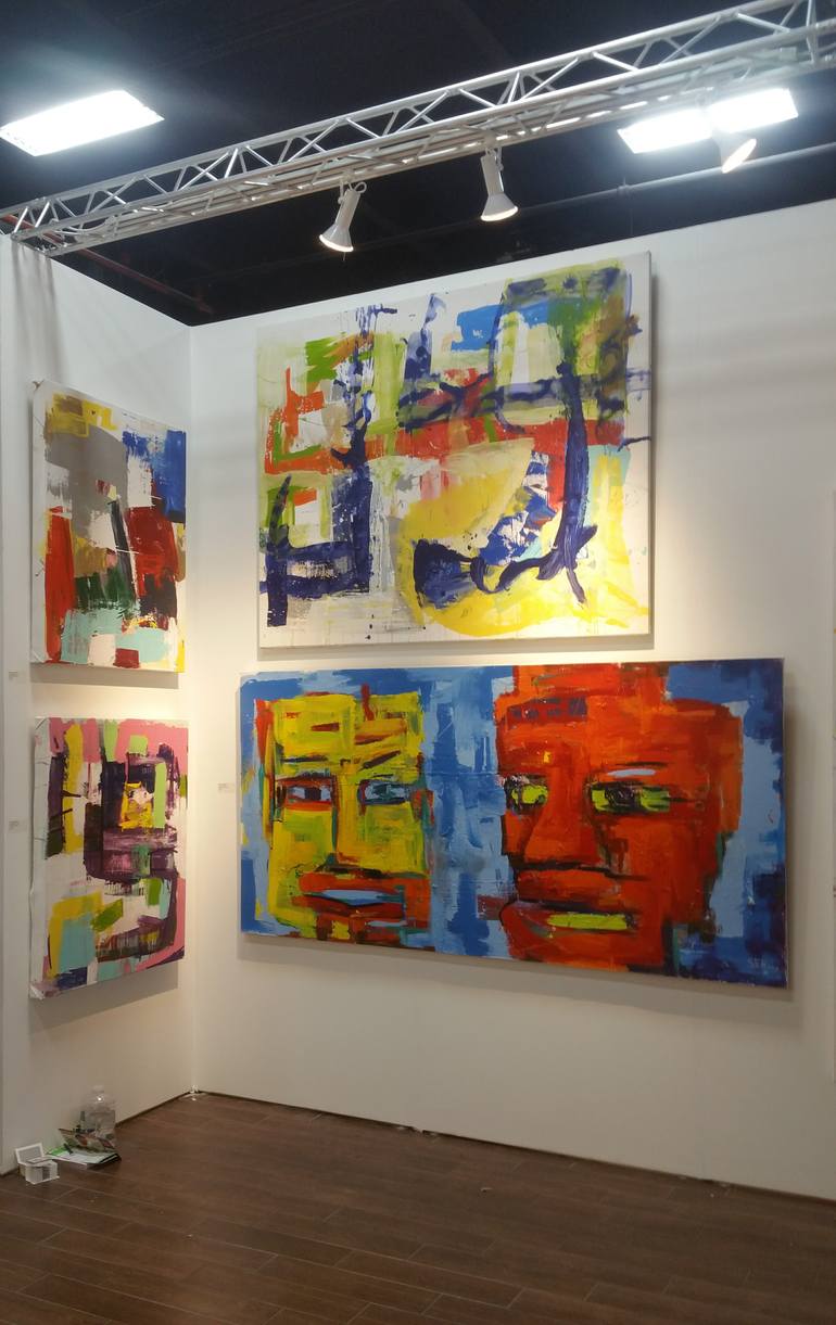 Original Abstract Expressionism Abstract Painting by Seb Sweatman