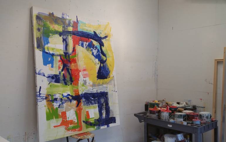 Original Abstract Expressionism Abstract Painting by Seb Sweatman