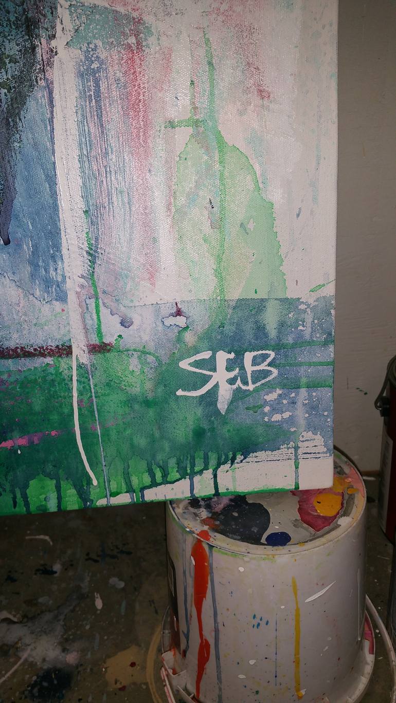 Original Abstract Painting by Seb Sweatman