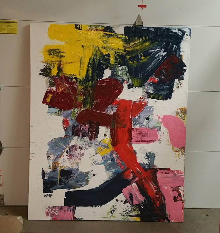 Original Abstract Expressionism Abstract Painting by Seb Sweatman