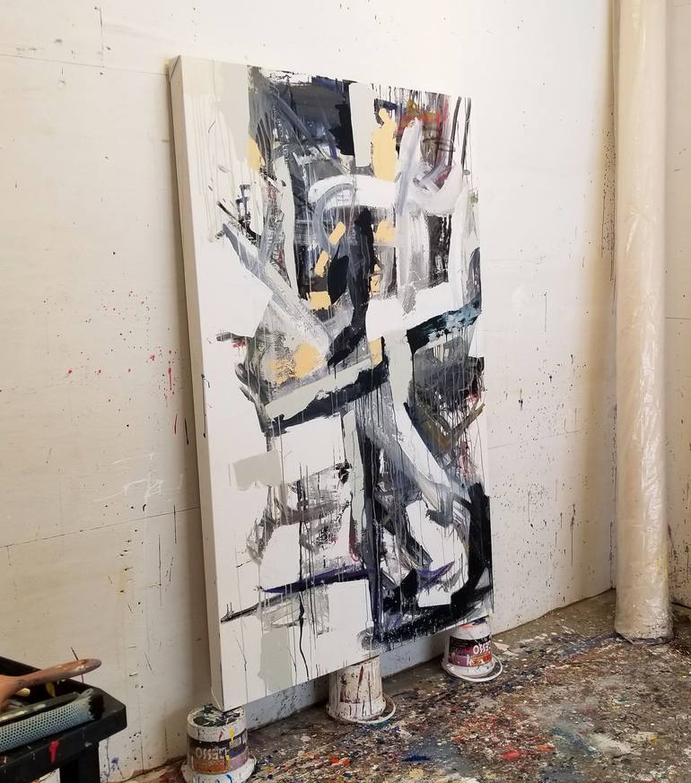 Original Abstract Painting by Seb Sweatman