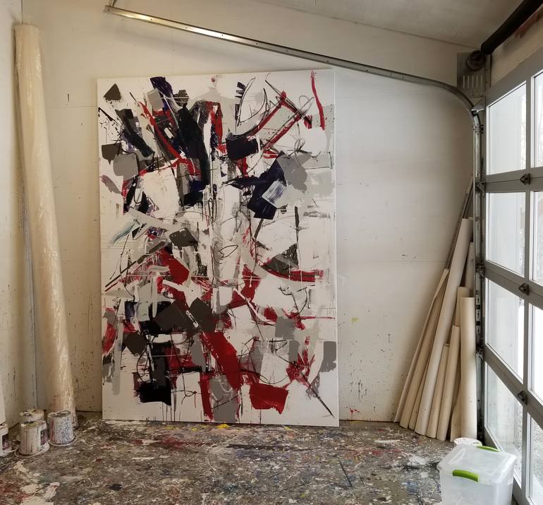 Original Abstract Expressionism Abstract Painting by Seb Sweatman