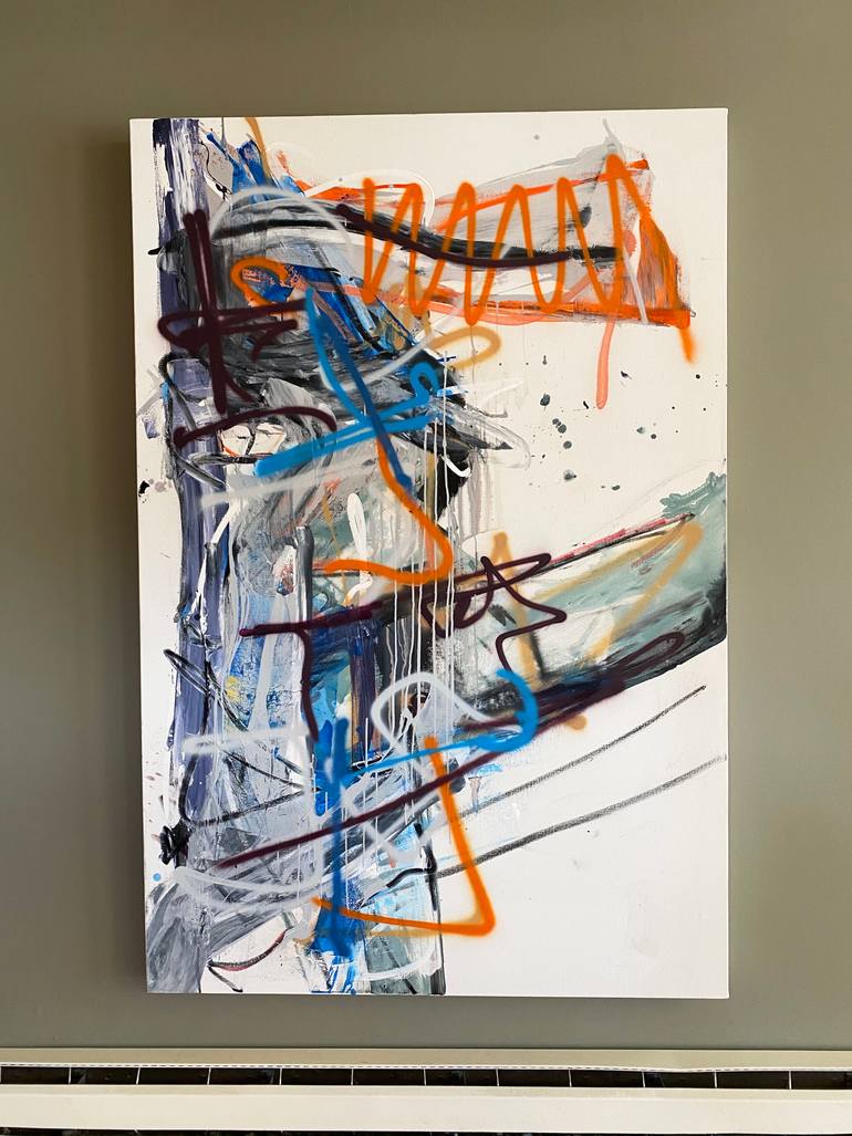 Original Abstract Expressionism Abstract Painting by Seb Sweatman