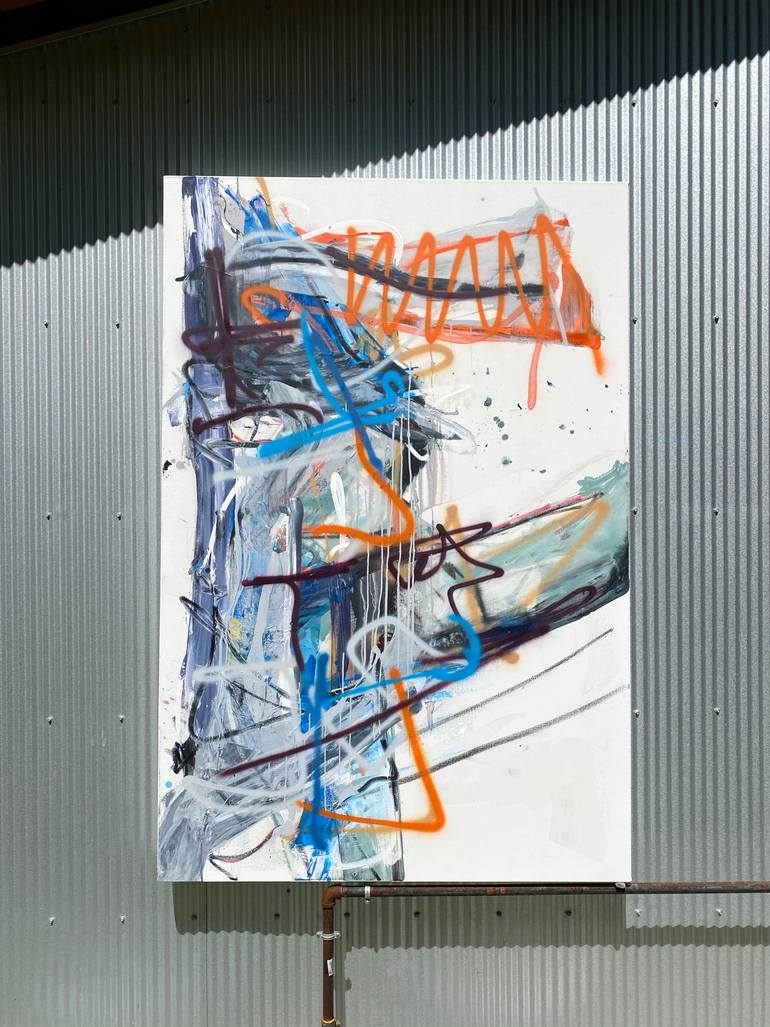 Original Abstract Expressionism Abstract Painting by Seb Sweatman