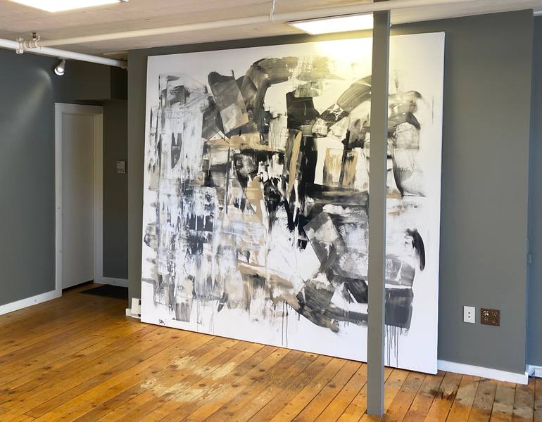 Original Abstract Expressionism Abstract Painting by Seb Sweatman
