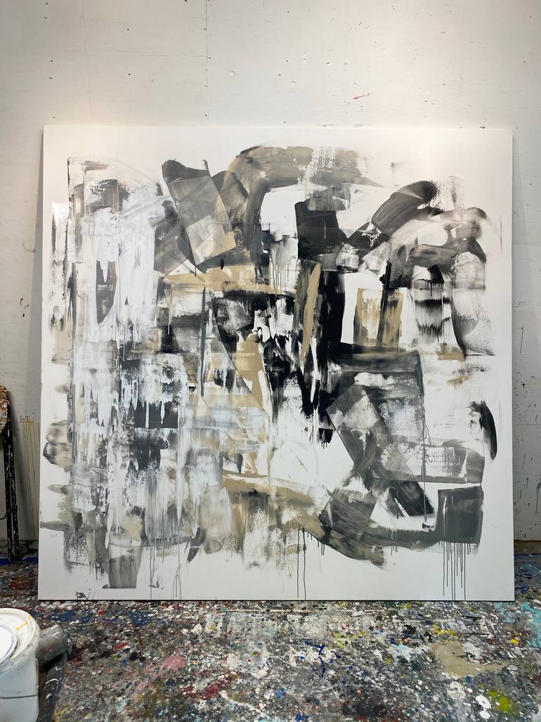 Original Abstract Expressionism Abstract Painting by Seb Sweatman