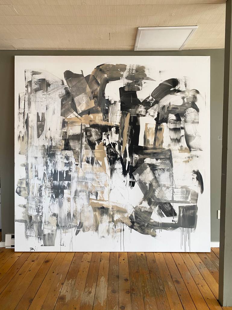Original Abstract Expressionism Abstract Painting by Seb Sweatman