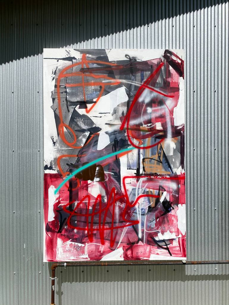 Original Abstract Expressionism Abstract Painting by Seb Sweatman