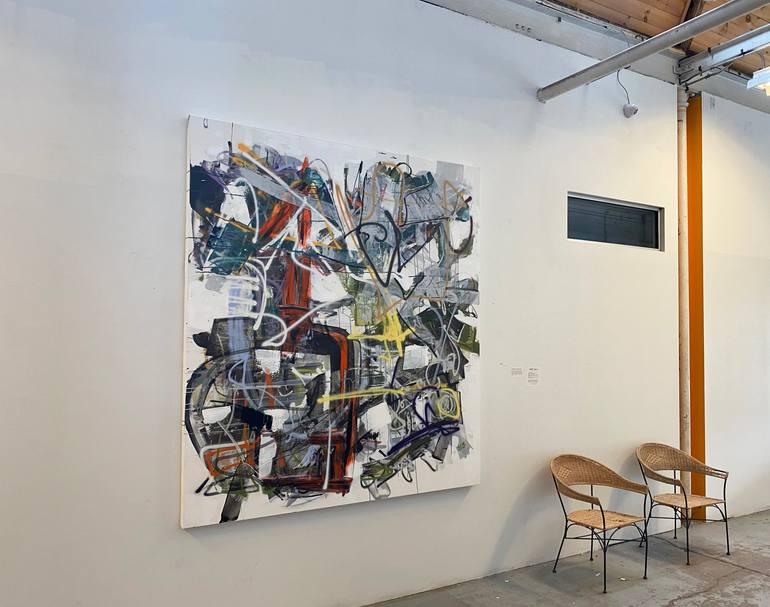 Original Abstract Expressionism Abstract Painting by Seb Sweatman