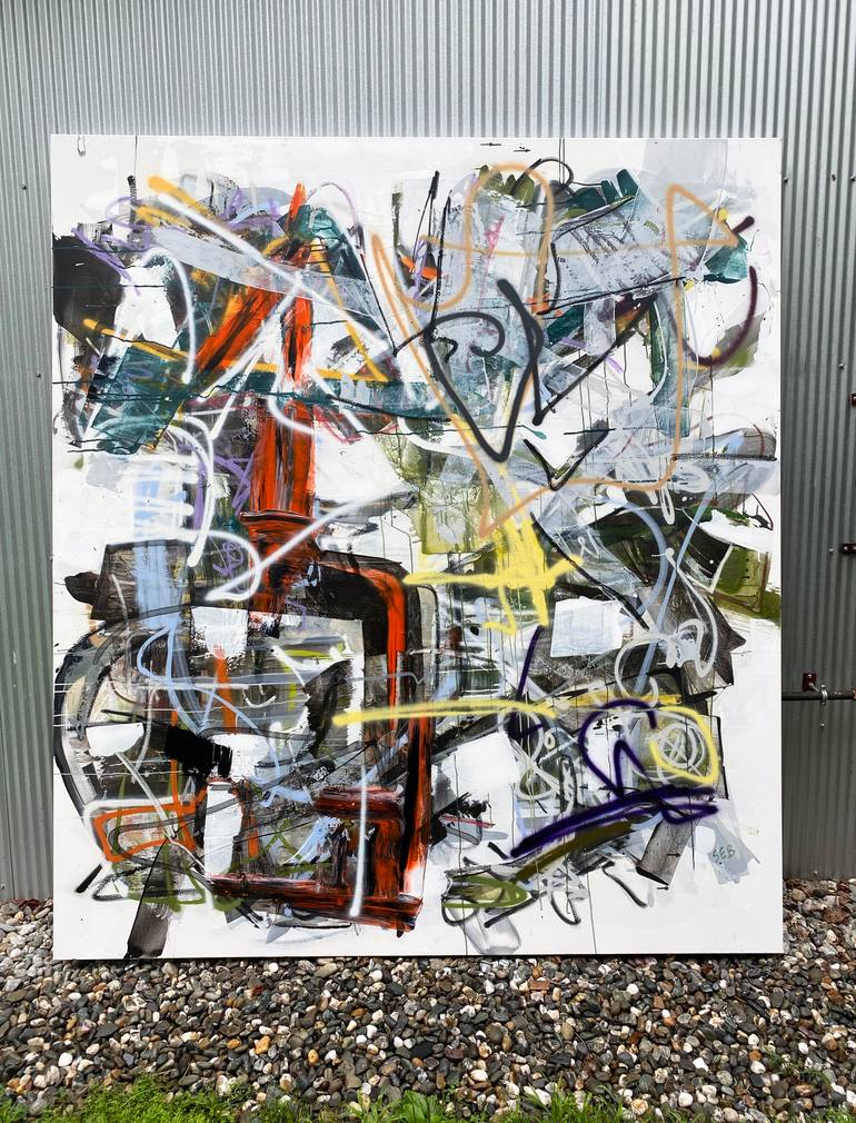 Original Abstract Expressionism Abstract Painting by Seb Sweatman