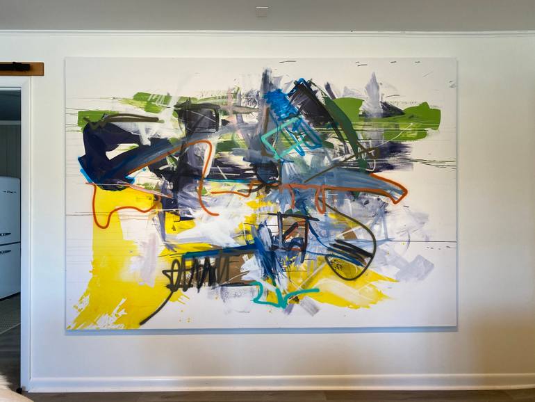 Original Abstract Expressionism Abstract Painting by Seb Sweatman