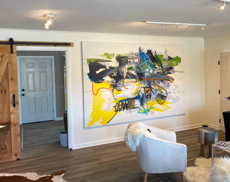 Original Abstract Expressionism Abstract Painting by Seb Sweatman