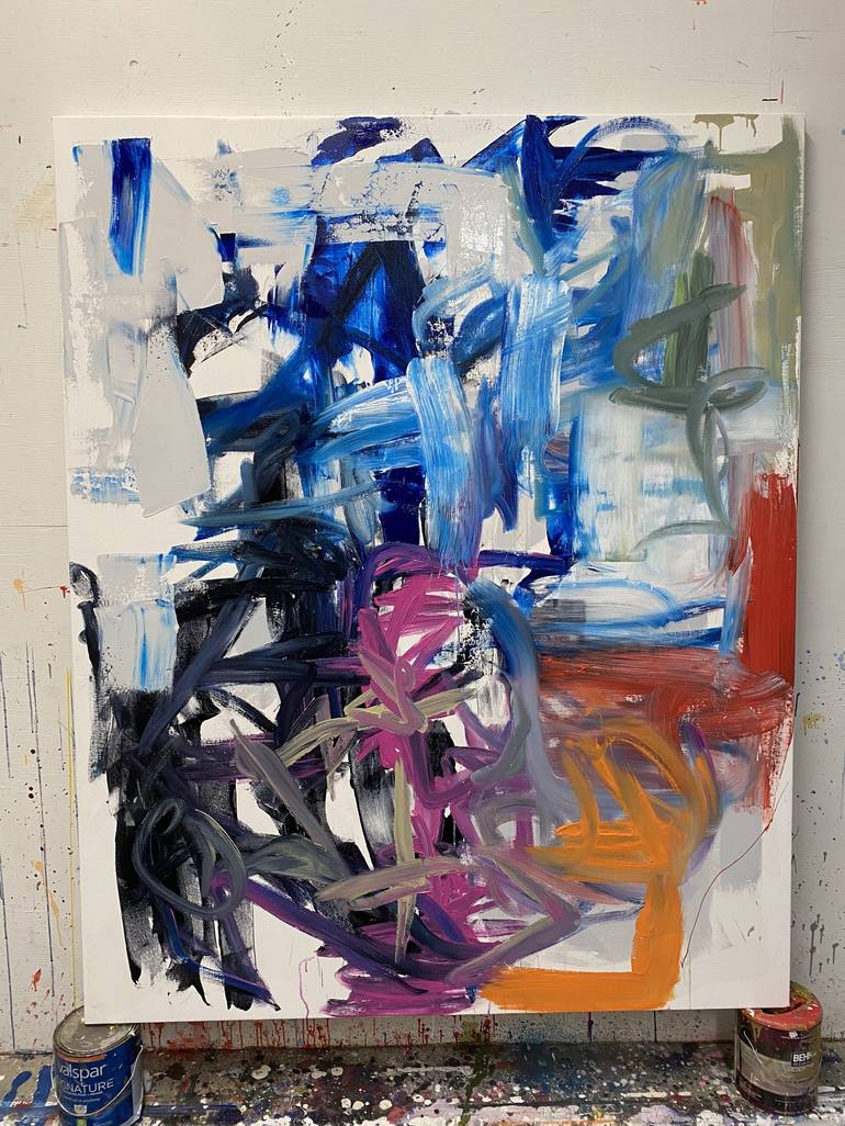 Original Abstract Expressionism Abstract Painting by Seb Sweatman