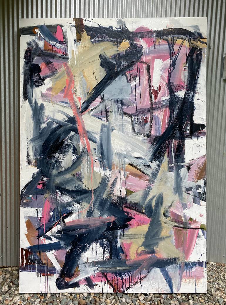 Original Abstract Expressionism Abstract Painting by Seb Sweatman