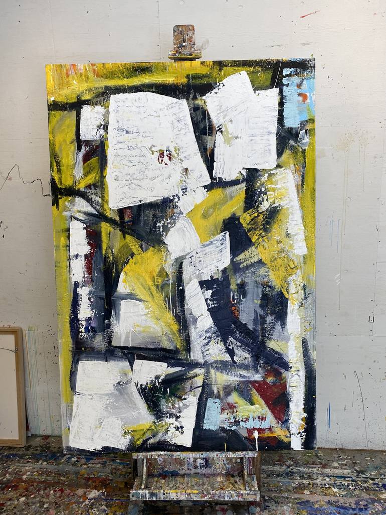 Original Abstract Painting by Seb Sweatman