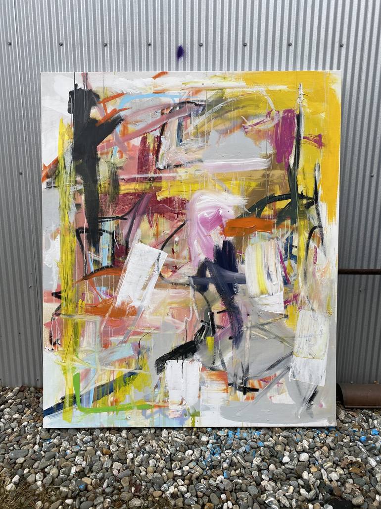 Original Abstract Expressionism Abstract Painting by Seb Sweatman