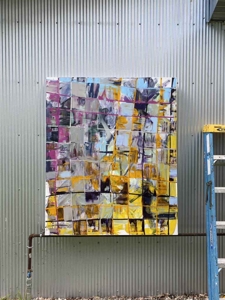 Original Abstract Expressionism Abstract Painting by Seb Sweatman
