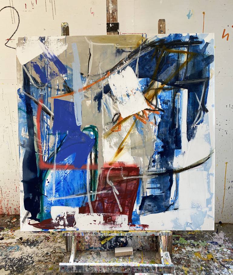 Original Abstract Expressionism Abstract Painting by Seb Sweatman