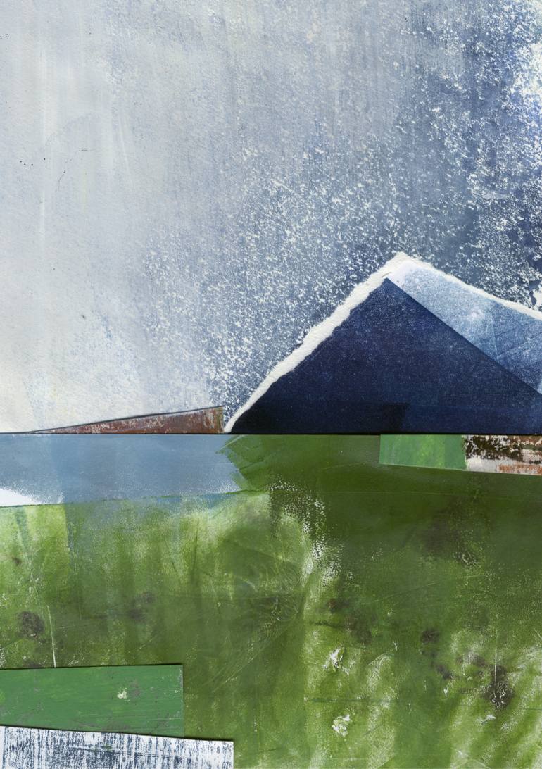 Original Abstract Landscape Collage by Georgia Elliott