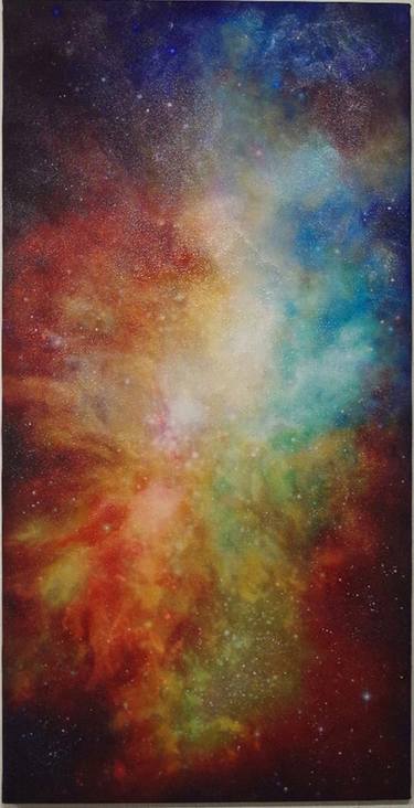 Original Expressionism Outer Space Paintings by Veronica Gudmundson