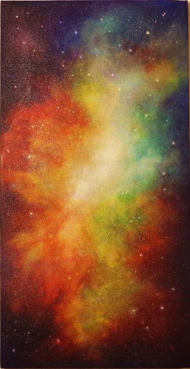 Original Outer Space Paintings by Veronica Gudmundson