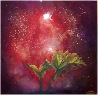 Original Outer Space Paintings by Veronica Gudmundson