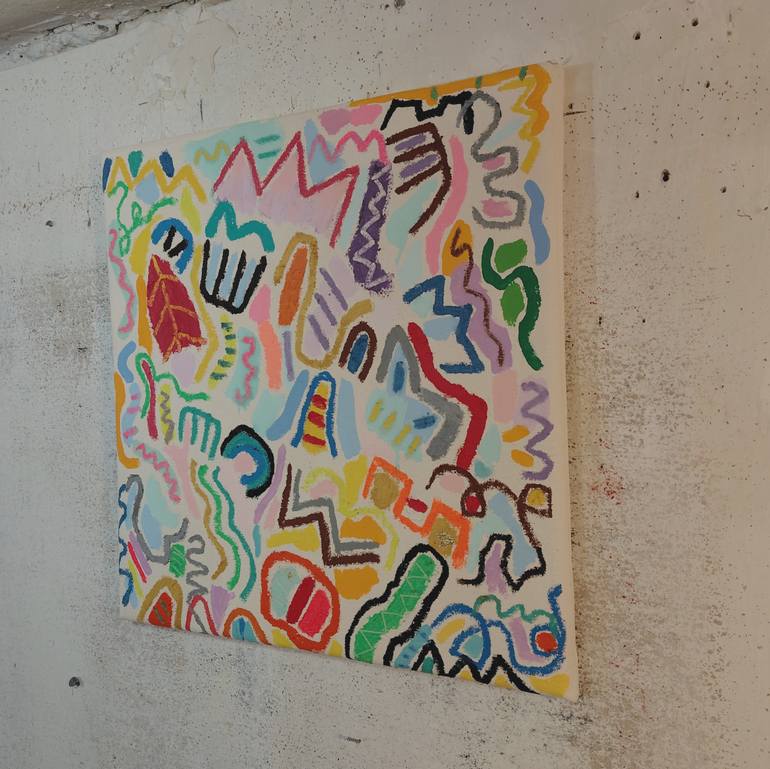 Original Contemporary Abstract Painting by Mitch Lewis