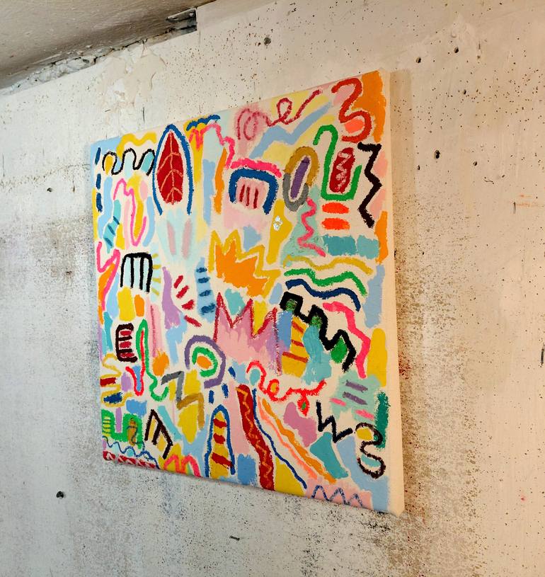 Original Contemporary Abstract Painting by Mitch Lewis