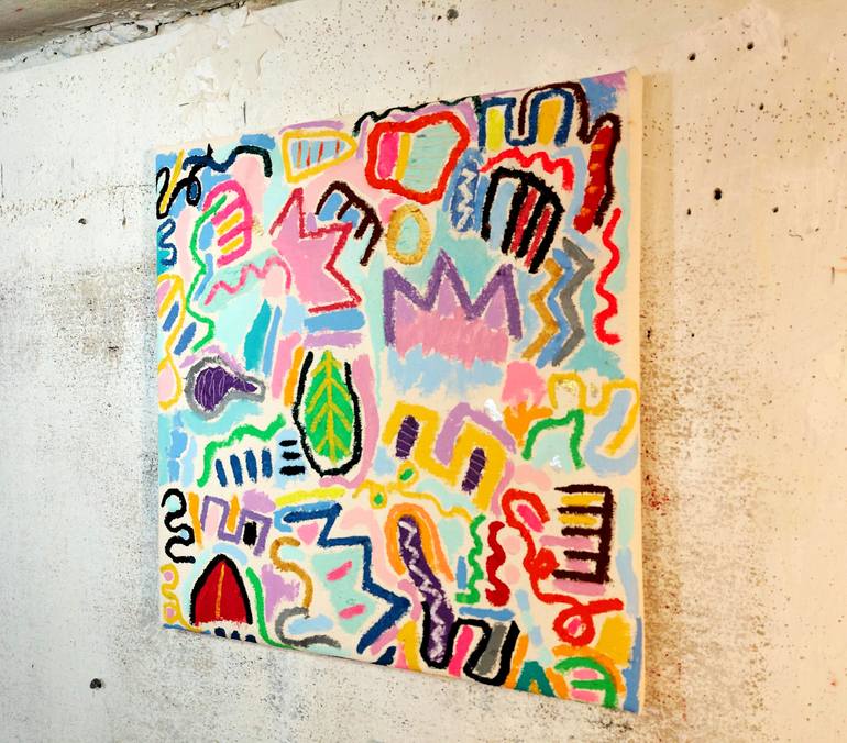Original Contemporary Abstract Painting by Mitch Lewis