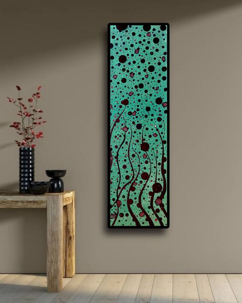 Original Abstract Expressionism Abstract Painting by Riccardo Capparella Aka Ticco