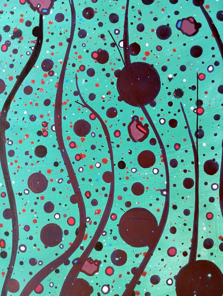 Original Abstract Expressionism Abstract Painting by Riccardo Capparella Aka Ticco