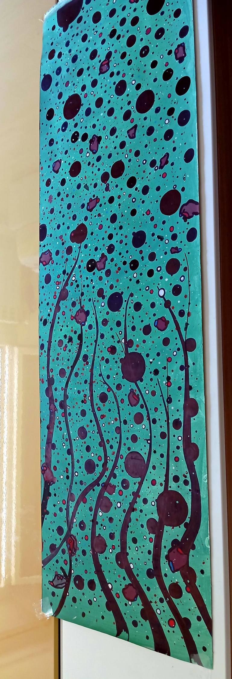 Original Abstract Expressionism Abstract Painting by Riccardo Capparella Aka Ticco