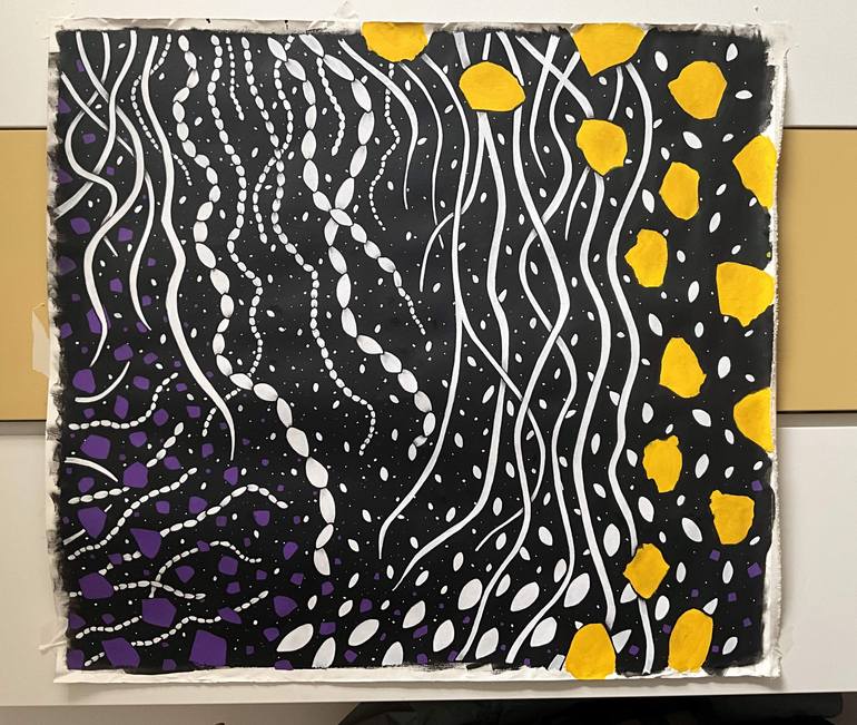 Original Abstract Expressionism Abstract Painting by Riccardo Capparella Aka Ticco