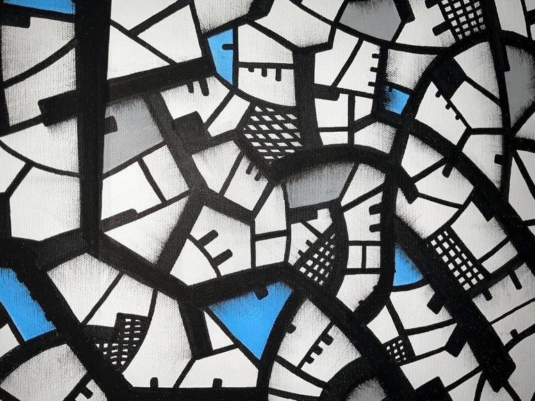 Original Abstract Expressionism Abstract Painting by Riccardo Capparella Aka Ticco