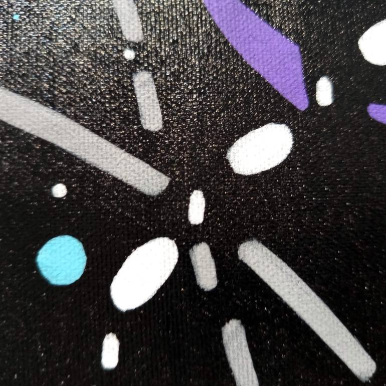 Original Abstract Expressionism Abstract Painting by Riccardo Capparella Aka Ticco