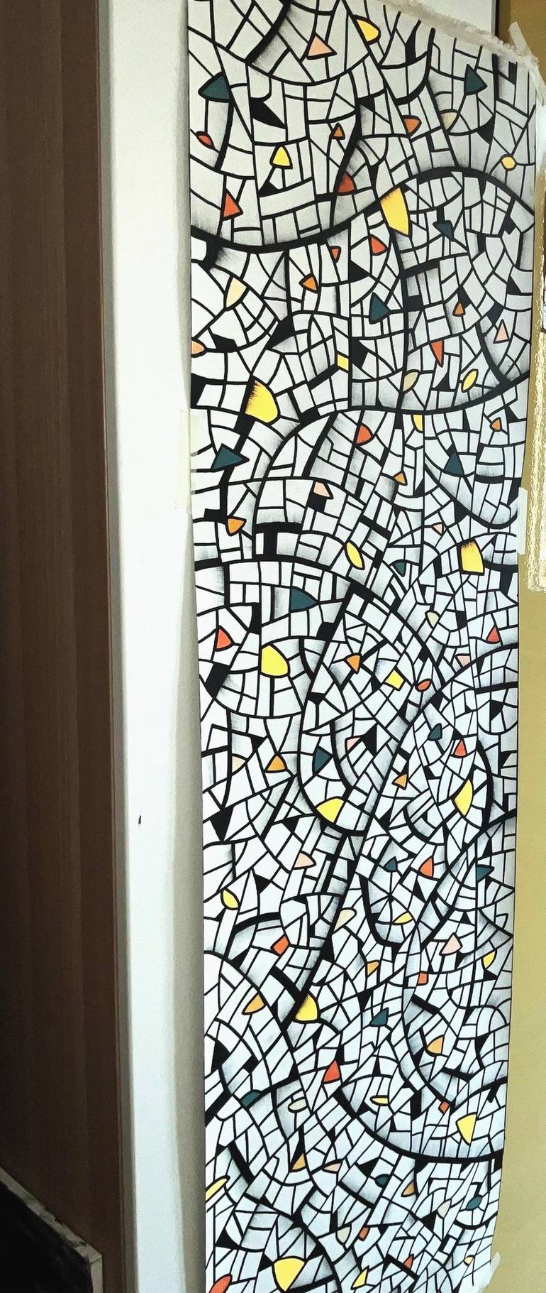 Original Abstract Expressionism Abstract Painting by Riccardo Capparella Aka Ticco