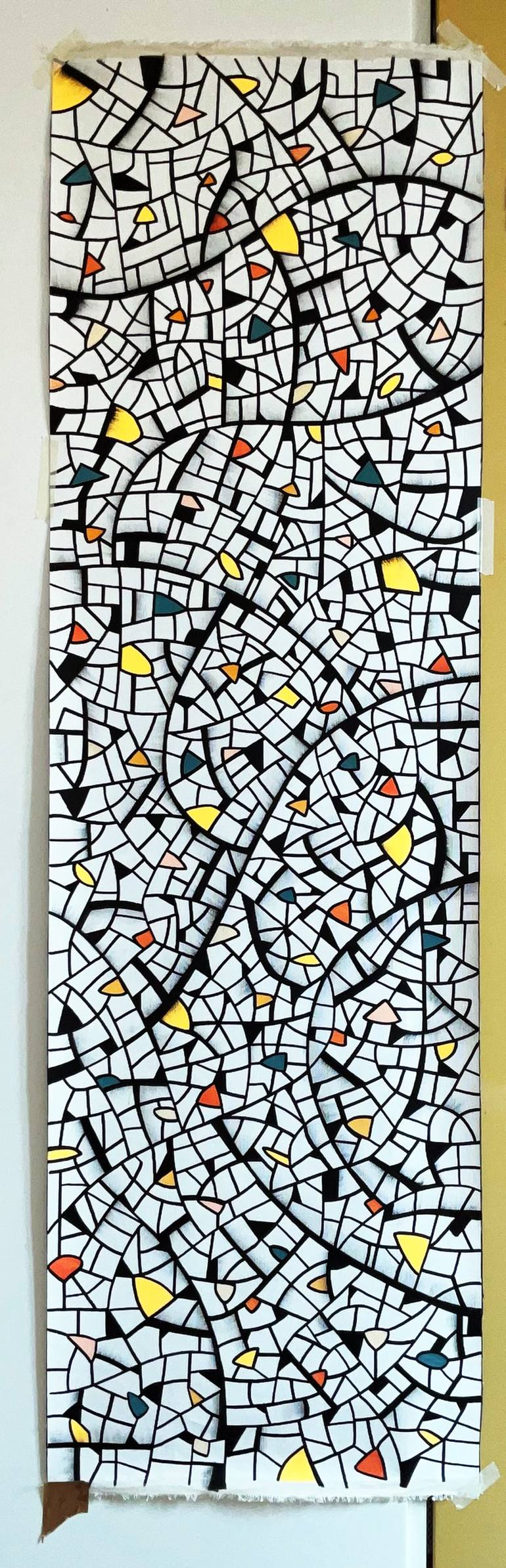 Original Abstract Expressionism Abstract Painting by Riccardo Capparella Aka Ticco