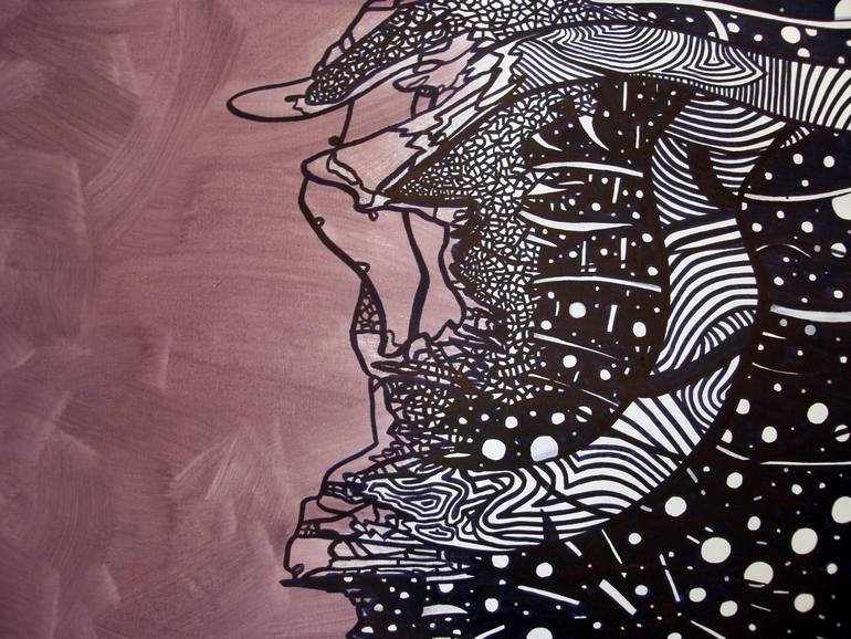 Original Abstract Expressionism Abstract Painting by Riccardo Capparella Aka Ticco