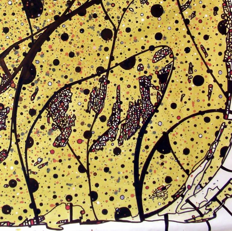 Original Abstract Expressionism Abstract Painting by Riccardo Capparella Aka Ticco