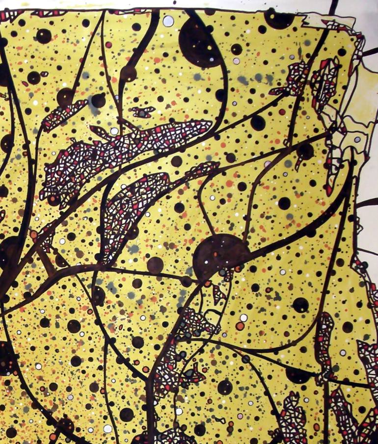 Original Abstract Expressionism Abstract Painting by Riccardo Capparella Aka Ticco