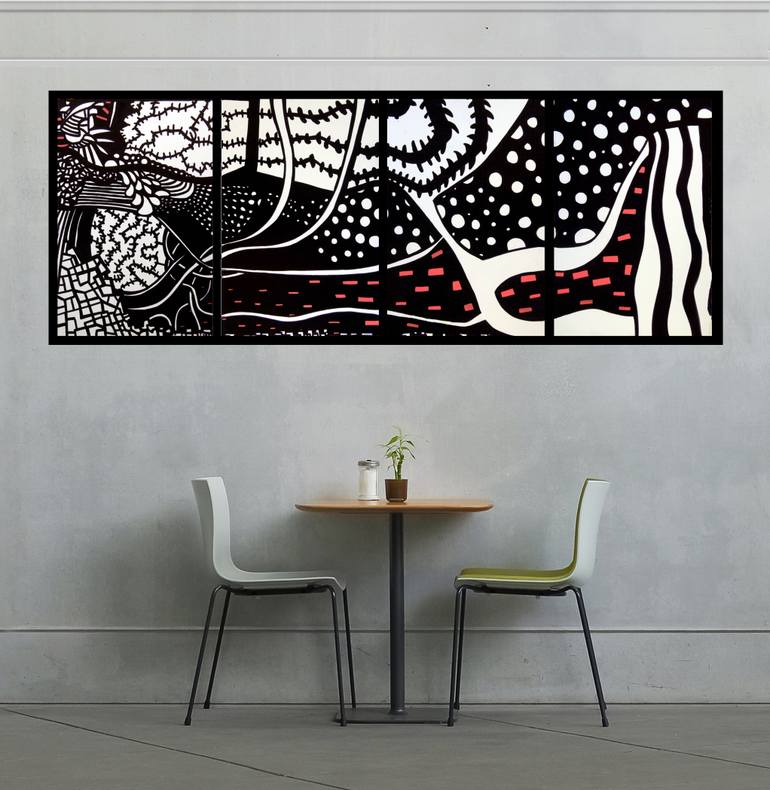 Original Abstract Drawing by Riccardo Capparella Aka Ticco