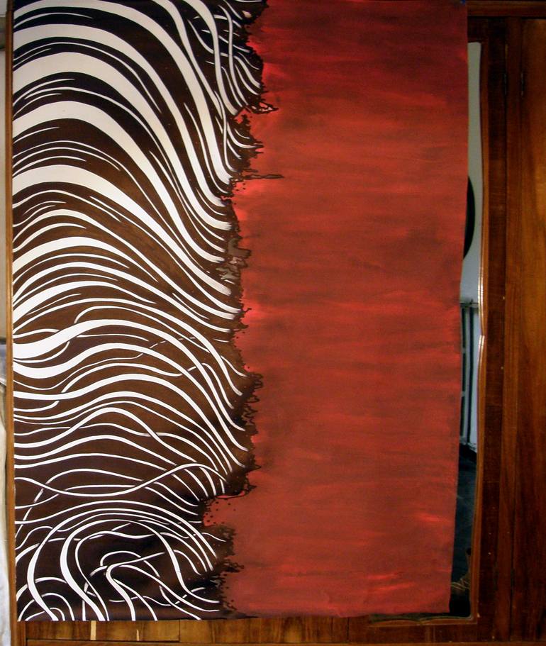 Original Abstract Expressionism Abstract Painting by Riccardo Capparella Aka Ticco