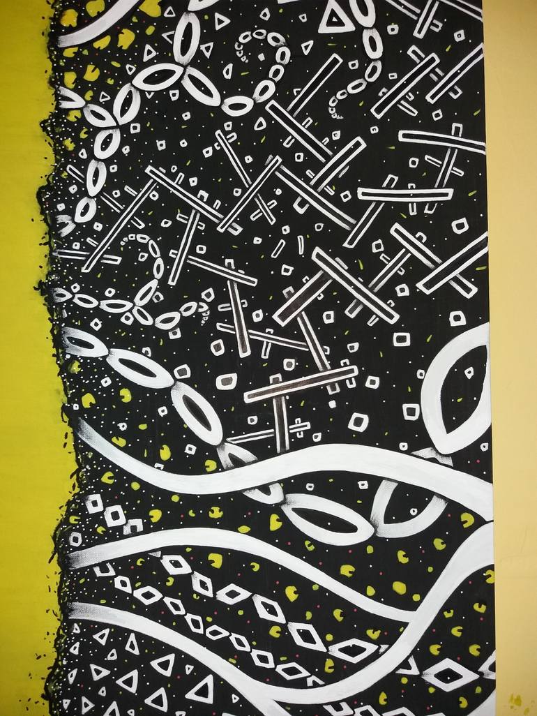 Original Abstract Expressionism Abstract Painting by Riccardo Capparella Aka Ticco