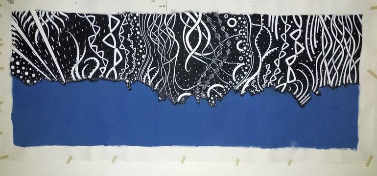 Original Abstract Expressionism Abstract Painting by Riccardo Capparella Aka Ticco