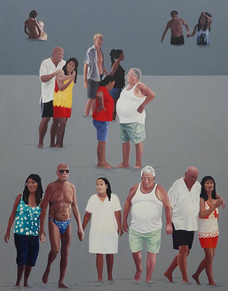 Print of Realism Beach Painting by Julita Malinowska