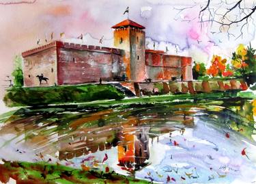 Print of Architecture Paintings by Kovacs Anna Brigitta