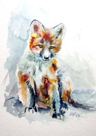 Original Impressionism Animal Paintings by Kovacs Anna Brigitta