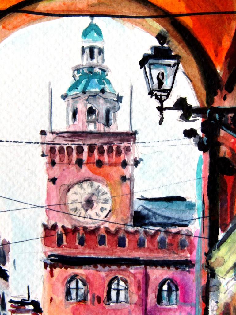 Original Impressionism Cities Painting by Kovacs Anna Brigitta